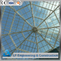 Large Area Galvanized Steel Frame Structure Building Glass Dome